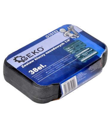 Zestaw kluczy nasadowych 1/4" 38el. 