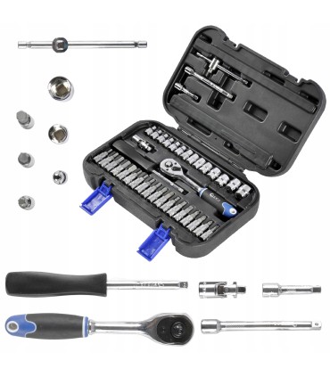 Zestaw kluczy nasadowych 1/4" 38el. 