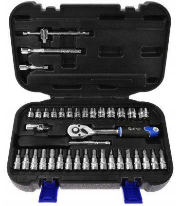 Zestaw kluczy nasadowych 1/4" 38el. 