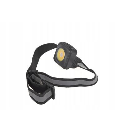 Latarka czołowa wstrząsoodporna z odblaskiem LED COB 3W 500mAh 500lm IP44