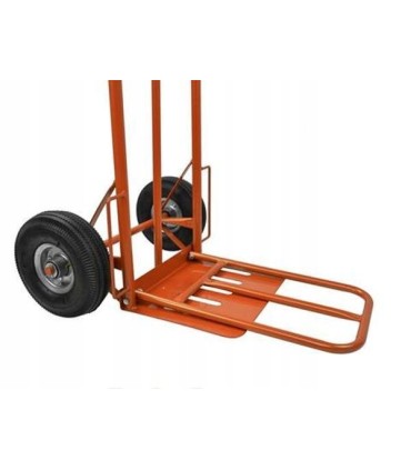Wózek transportowy 250kg 400x300mm (wysuwany podest) pomarańcz
