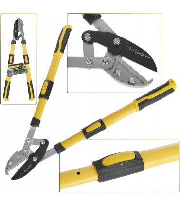 Sekator teleskopowy 650-975mm,kowadełkowy,przegubowy,rączka PP+TPR