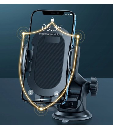 Uchwyt teleskopowy do telefonu 3w1 – szyba, kokpit, kratka nawiewu