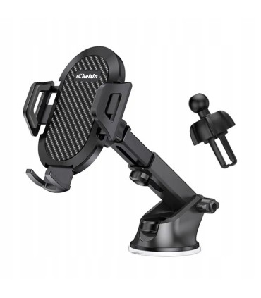 Uchwyt teleskopowy do telefonu 3w1 – szyba, kokpit, kratka nawiewu