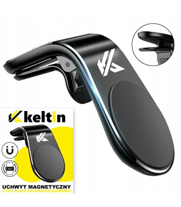 Uchwyt magnetyczny typu klips do telefonu– na kratkę nawiewu