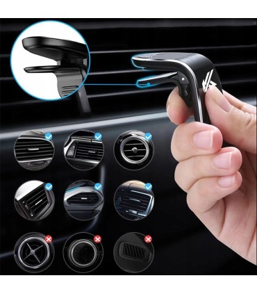 Uchwyt magnetyczny typu klips do telefonu– na kratkę nawiewu