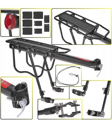 Bagażnik rowerowy tylny aluminiowy 50kg