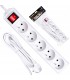 Przedłużacz elektryczny – listwa zasilająca biała 5 gniazd 3m