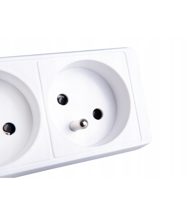 Przedłużacz elektryczny – listwa zasilająca biała 5 gniazd 5m