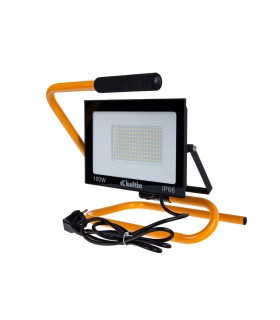 Naświetlacz LED 100W ze statywem budowlanym i przewodem – barwa biała zimna 6500K