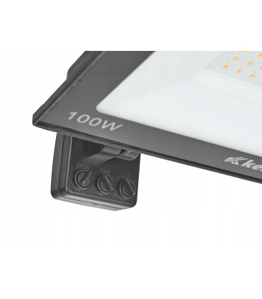Naświetlacz LED 100W z czujnikiem ruchu – barwa biała ciepła 2700K