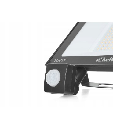 Naświetlacz LED 100W z czujnikiem ruchu – barwa biała ciepła 2700K