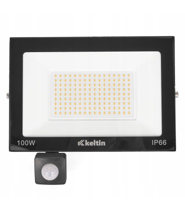 Naświetlacz LED 100W z czujnikiem ruchu – barwa biała ciepła 2700K