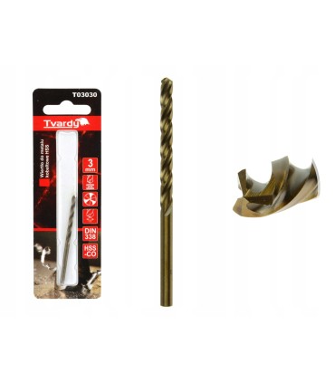 WIERTŁO DO METALU KOBALTOWE HSS 3MM