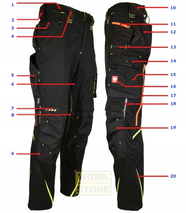 Spodnie robocze krótkie TVARDY rozmiar LD