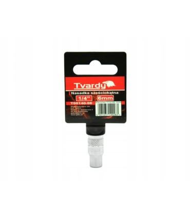 Nasadka sześciokątna 1/4" 6 mm TVARDY 