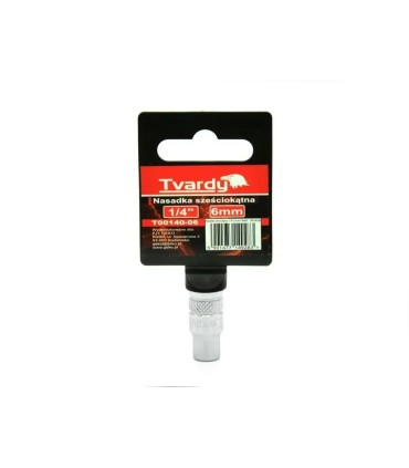Nasadka sześciokątna 1/4" 6 mm TVARDY 