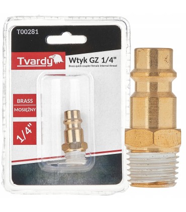 Wtyk mosiężny GZ 1/4" typ męski