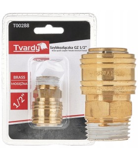 Szybkozłączka mosiężna GZ 1/2" typ żeński