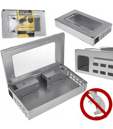 Pułapka żywołapka metalowa na myszy i szczury