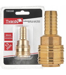 Szybkozłączka mosiężna na wąż 13mm typ żeński