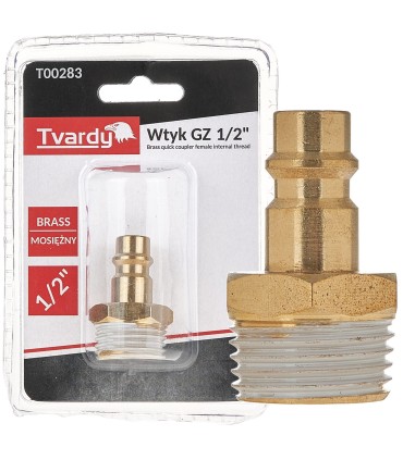 Wtyk mosiężny GZ 1/2" typ męski