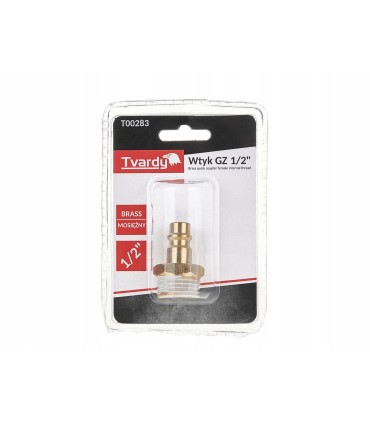 Wtyk mosiężny GZ 1/2" typ męski