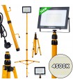NAŚWIETLACZ LED 100W ZE STATYWEM TELESKOPOWYM 4500K 10000LM