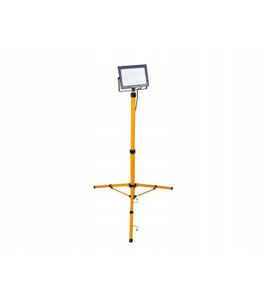 Naświetlacz LED 100W ze statywem budowlanym teleskopowym i przewodem – barwa biała neutralna 4500K