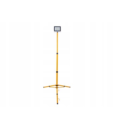 Naświetlacz LED 50W ze statywem budowlanym teleskopowym i przewodem – barwa biała zimna 6500K
