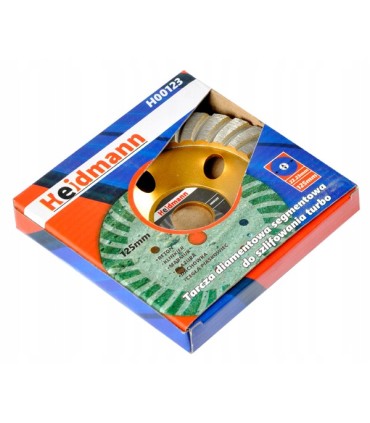 Tarcza diam. turbo do szlifowania betonu 125mmx22,23mm
