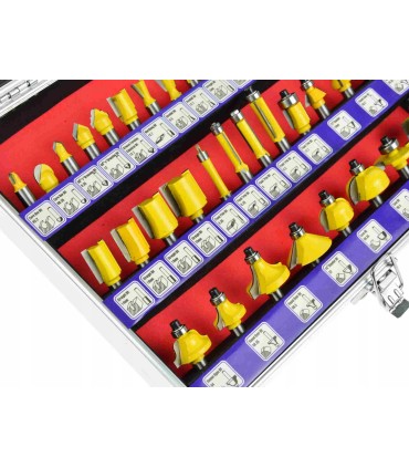 Zestaw frezów do drewna 35 elementów