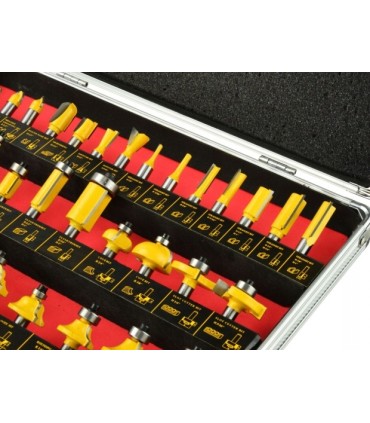 Zestaw frezów do drewna 35 elementów