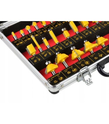 Zestaw frezów do drewna 35 elementów