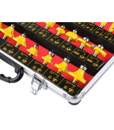 Zestaw frezów do drewna 35 elementów