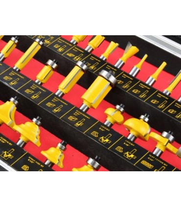 Zestaw frezów do drewna 35 elementów