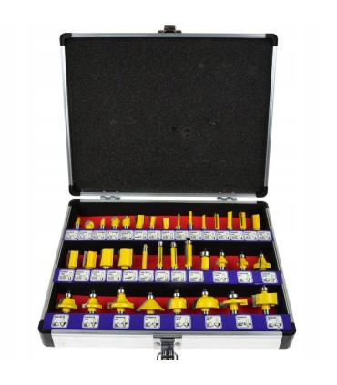 Zestaw frezów do drewna 35 elementów