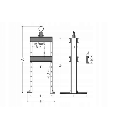 Prasa hydrauliczna pneumatyczna 30T