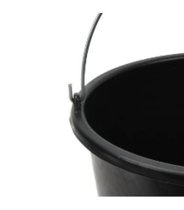 WIADRO BUDOWLANE 12L CZARNE