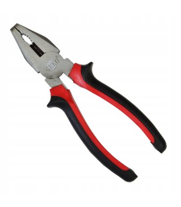 Kombinerki niklowane 180mm(r.czerwono-czarne)