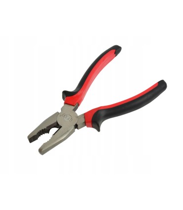 Kombinerki niklowane 180mm(r.czerwono-czarne)