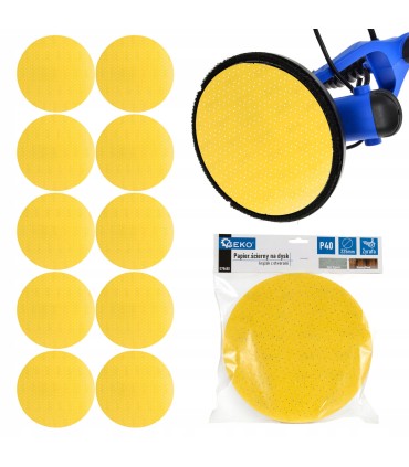 Papier ścierny na dysk – krążek z otworami 225mm P40 /żyrafa/