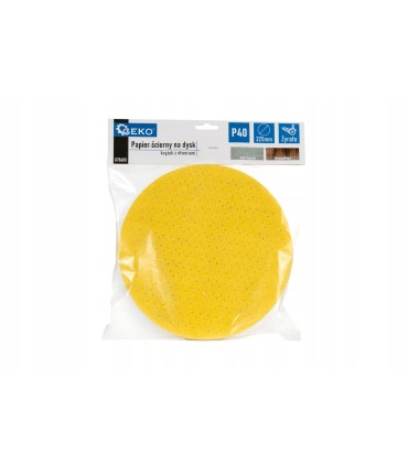 Papier ścierny na dysk – krążek z otworami 225mm P40 /żyrafa/