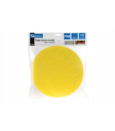 Papier ścierny na dysk – krążek z otworami 225mm P180 /żyrafa/