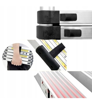 Drabina teleskopowa aluminiowa 3,8m 150kg