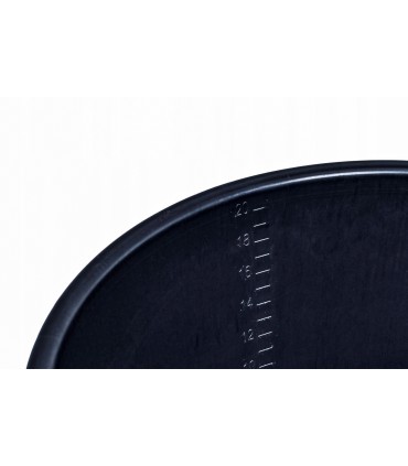 Wiadro budowlane 12L czarne Z LEJKIEM