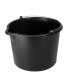 Wiadro budowlane 16L czarne Z LEJKIEM