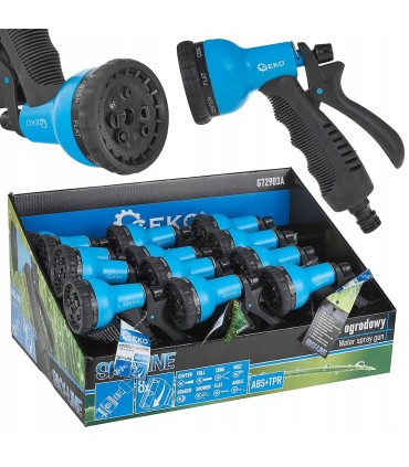 Pistolet ogrodowy 8-funkcji SKY-LINE – kartonik wystawowy