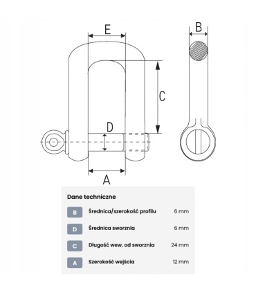 GAL-SZEKLA 6MM UDZWIG 100KG +