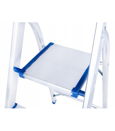 Drabina aluminiowa 4-stopniowa składan 150 kg